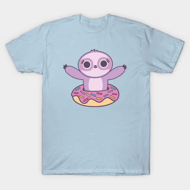 Donut Sloth T-Shirt by BoredInc